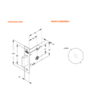 Fechadura Auxiliar Tetra 1004 Porta Externa 4 Chaves Antique
