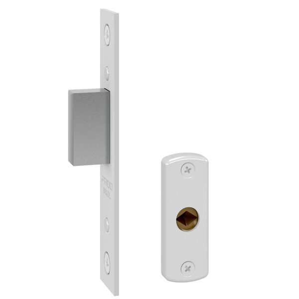 Fechadura Auxiliar Tetra Porta Portão De Ferro Branca Pado