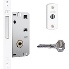 Fechadura Auxiliar Trava Tetra Stam 1003 Branca Dupla Estrei