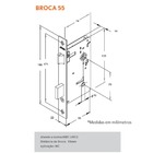 Fechadura Banheiro 1620/39 Roseta Redonda Cromada 55mm Stam