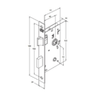 Fechadura Banheiro 1820/11 Espelho Preto Fosco 40mm Stam