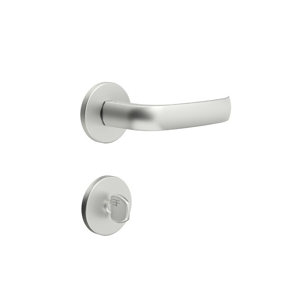 Fechadura Banheiro 3f 720b116 Redonda - Cromo Acetinado