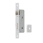 Fechadura Porta Banheiro 40mm Aço Cromado Acetinado Quadra Z Arouca