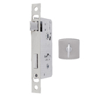 Fechadura Porta Banheiro 45mm Aço Cromado Acetinado Victoria Arouca