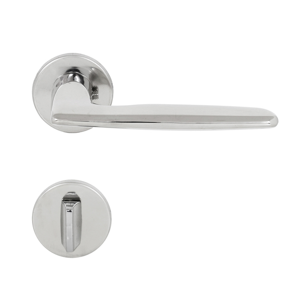 Fechadura Banheiro 55mm Aço Inox Polido 757 La Fonte