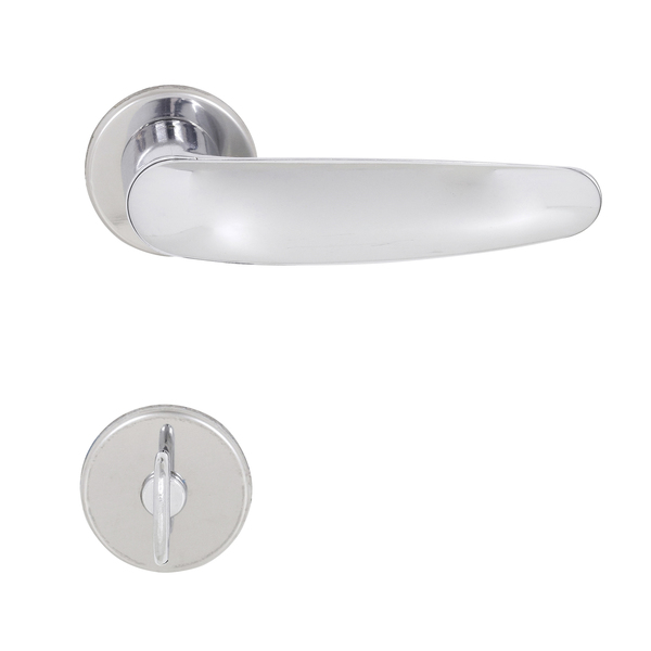 Fechadura Banheiro 55mm Alumínio Cromado Polo Arouca