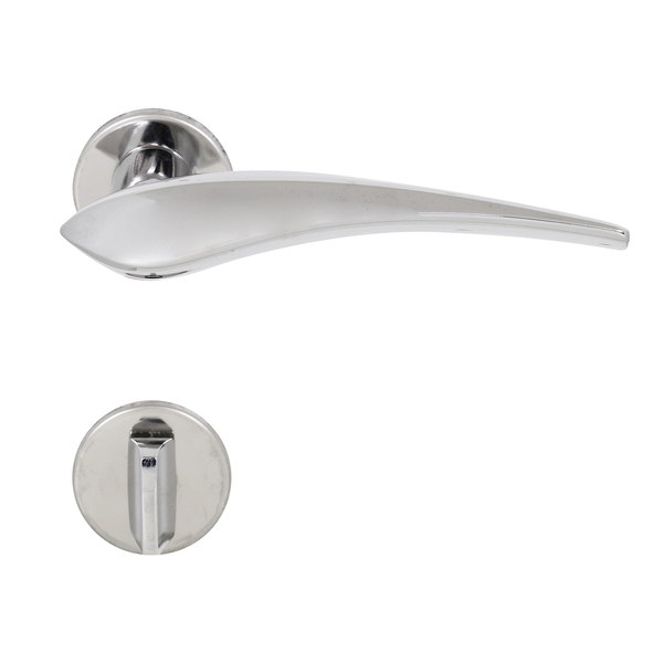 Fechadura Banheiro 55mm Zamac Cromado 6244 La Fonte