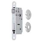 Fechadura Banheiro 55mm Zamac Cromado Acetinado 407 La Fonte