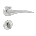 Fechadura Banheiro 55mm Zamac Cromado Acetinado 407 La Fonte