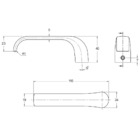 Fechadura Banheiro 823/37 Roseta Redonda Antique E-coat 40mm