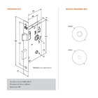 Fechadura Banheiro 823/37 Roseta Redonda Inox Escovado 40mm S