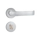 Fechadura Banheiro 823/37 Roseta Redonda Inox Escovado 40mm S