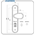 Fechadura Banheiro / Wc Bora Taco Golf  Soprano - Unico