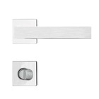 Fechadura Banheiro Aço Inox Mi610 St2 R245 55mm Roseta Escova