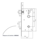 Fechadura Banheiro Arouca Victoria 508449/40 - Antique