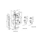 Fechadura Banheiro Imab Odin Roseta Quadrada Preta  40mm