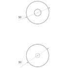 Fechadura Banheiro Inox Home Ix310 55mm Roseta Redonda Inox P
