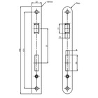 Fechadura Banheiro Orion Anatomic 55mm Bronze Latonado Alianca