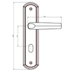 Fechadura Banheiro Orion Anatomic 55mm Bronze Latonado Alianca