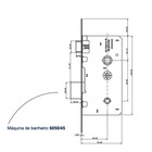 Fechadura Banheiro Polo Z 508429/45 - Zpe - Preto