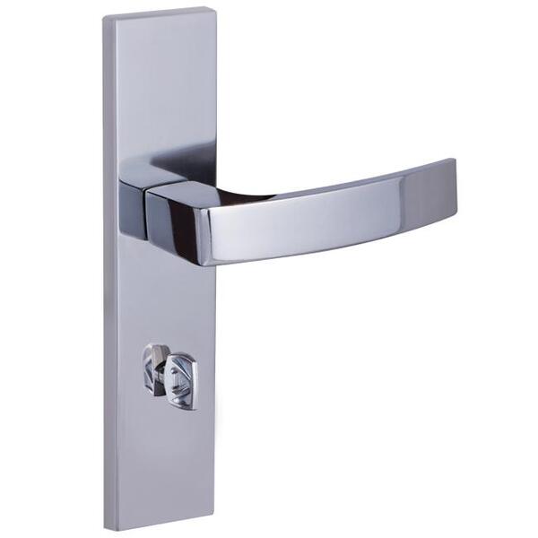 Fechadura Banheiro Quadratta Curva Espelho S40 Cromado Alianca