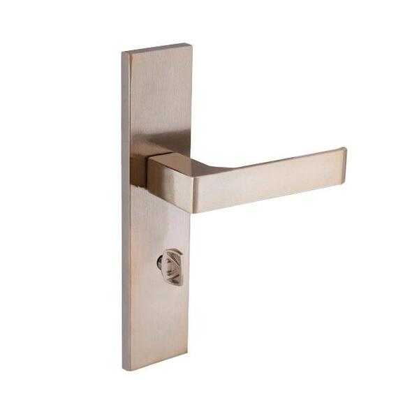 Fechadura Banheiro Quadratta Reta Espelho S40 Latonado Alianca