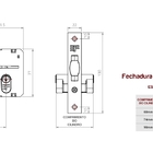 Fechadura Banheiro Rolete 3f 4345r Roseta Redonda - Cromo Ace