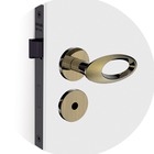 Fechadura para Porta de Banheiro Antique 40mm Comum com Roseta Open Golf Brass Soprano