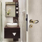 Fechadura para Porta de Banheiro Antique 40mm Comum com Roseta Open Golf Brass Soprano