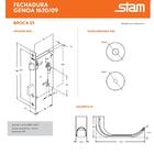 Fechadura Banheiro Roseta Redonda Inox Polido Stam 1620 09