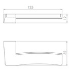 Fechadura Banheiro Safira Espelho Champanhe 55mm União Mundial