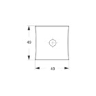 Fechadura Banheiro - Stam Rolete 1025 Cromado Quadrada