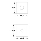 Fechadura Banheiro Th100 55mm Aço Inox Escovado R529 Ie304 Ha