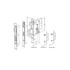 Fechadura Banheiro Wc Hato 2 Inox Preta Preto Imab 55 Mm