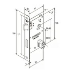 Fechadura Barra Em Inox Escovado Externa