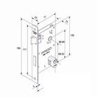 Fechadura Barra Em Inox Escovado Interna