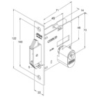 Fechadura-bater Correr-bico De Papagaio-zamac-stam-1006