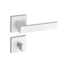 Fechadura Beethoven Branco Texturizado Para Banheiro