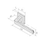 Fechadura Beethoven Cromado Externa
