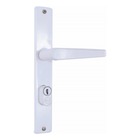 Fechadura Bélgica 2006/09 Perfil Estreito Externa Branca 20mm
