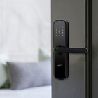 Fechadura Biometria Inteligente ELG Preta de Embutir Biometria, Chave, Senha, Cartão e Wi-Fi