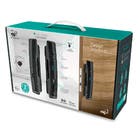 Fechadura Biometria Inteligente ELG Preta de Embutir Biometria, Chave, Senha, Cartão e Wi-Fi