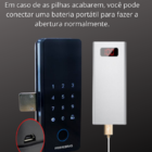 Fechadura Biométrica Athenas Madeira Primebras