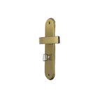 Fechadura Bronze Latonado Modelo Torino Para Porta Banheiro -