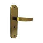 Fechadura Bronze Latonado Modelo Torino Para Porta Banheiro -