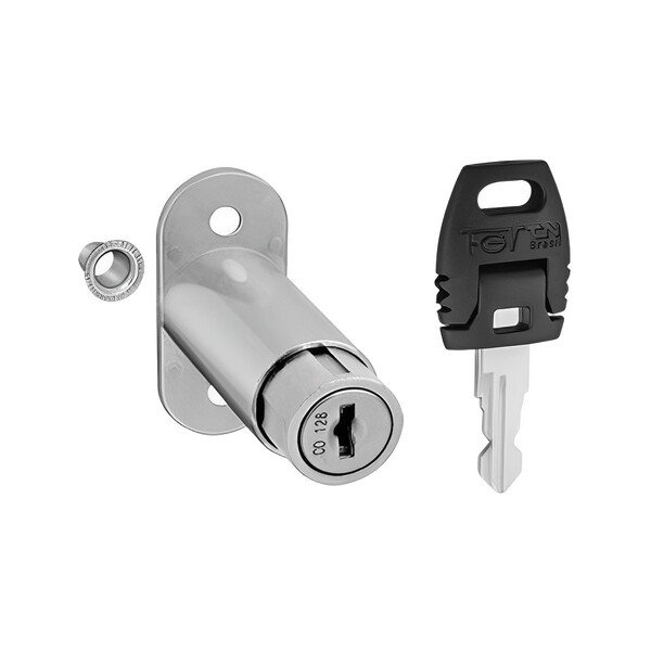 Fechadura Cilindro De Pressão Niquelada 22x36mm - Fgvtn