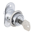 Fechadura Cilindro para Móveis Embutir Aço 22mm Prata 1 peça