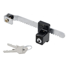 Fechadura Cilindro para Vitrine de Vidro Zamac 140mm Preto 1 peça
