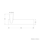 Fechadura Classic 3000 Interna Roseta Quadrada Preta 55mm Stam