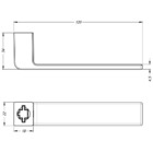 Fechadura Classic 3800 Interna Roseta Quadrada Cromado 55mm S